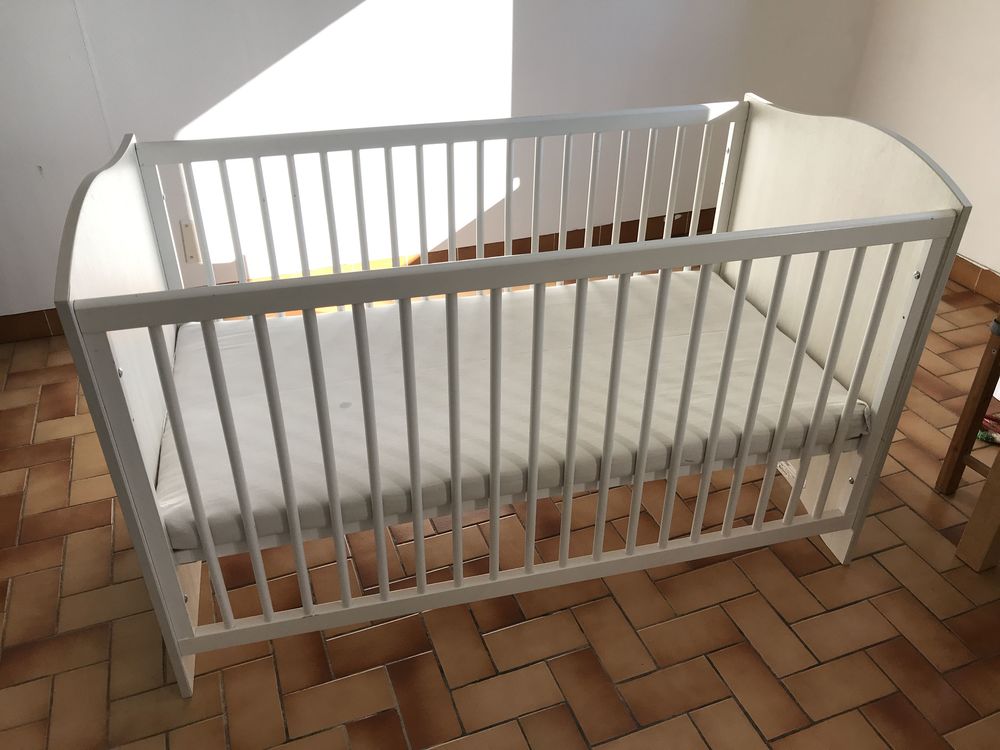 Lit enfant �volutif �      barreaux 70 cm x 140 cm 80 Carlux (24)