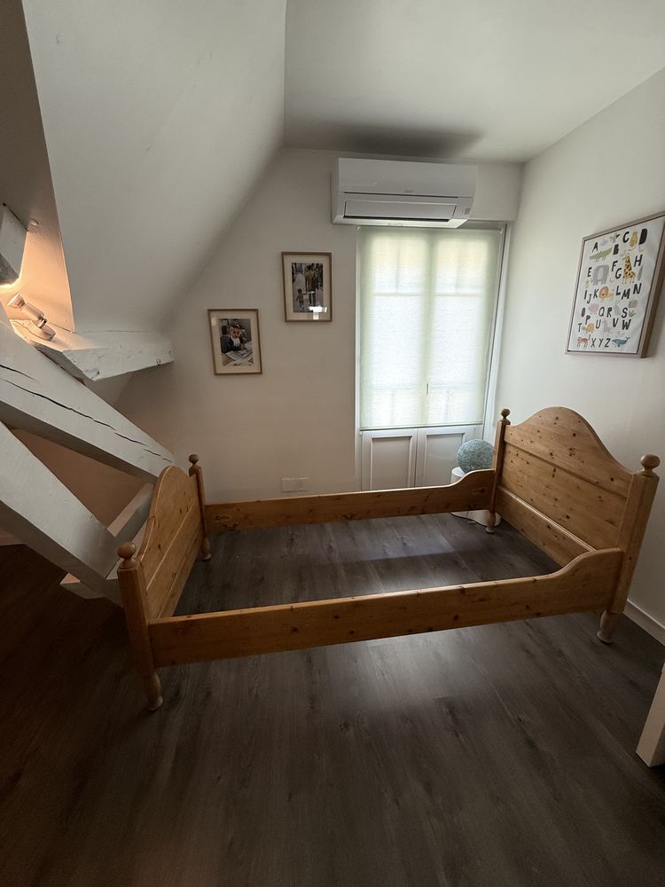Lit enfant pin massif huile 100 Prades (66)
