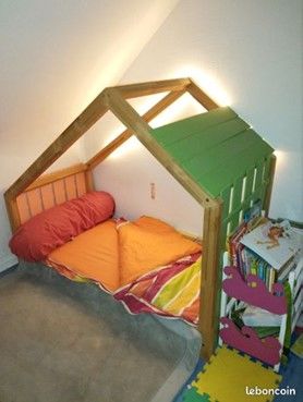 Lit enfant type  cabane Montessori 150 Rouen (76)