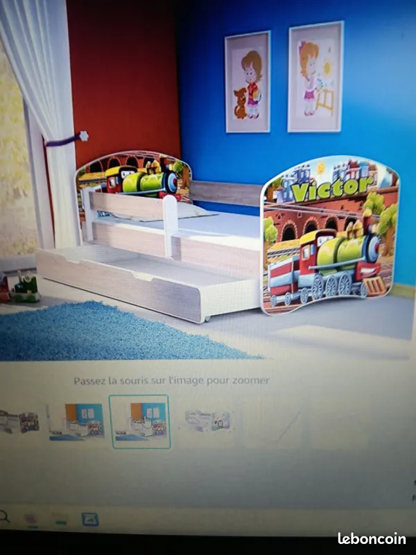 Lit enfant 100 Plaine-de-Walsch (57)