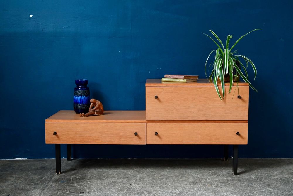 Enfilade � gradins ou � �tages vintage scandinave meuble bas 480 Wintzenheim (68)