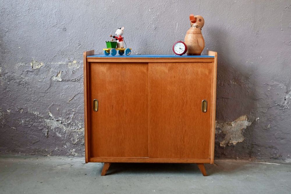 Enfilade meuble � chaussures vintage pieds compas entr�e 340 Wintzenheim (68)