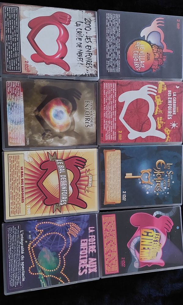 Lot de 8 DVD des Enfoir�s 40 Saint-Gaudens (31)