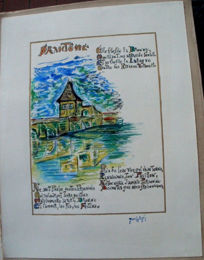 Enluminure de Jean SYLVAIRE : Brantome 20 Montauban (82)