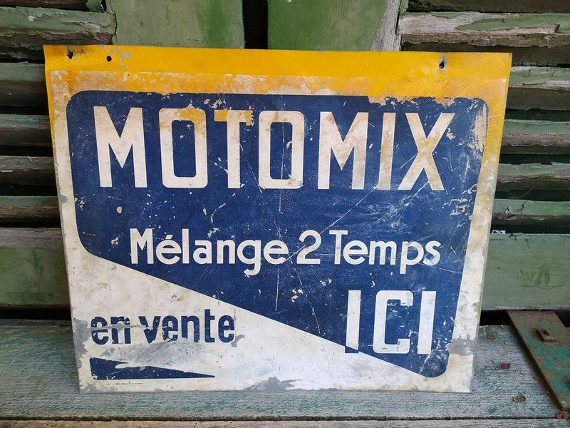  Enseigne Publicitaire T�le Motomix M�lange 2 Temps 120 Loches (37)