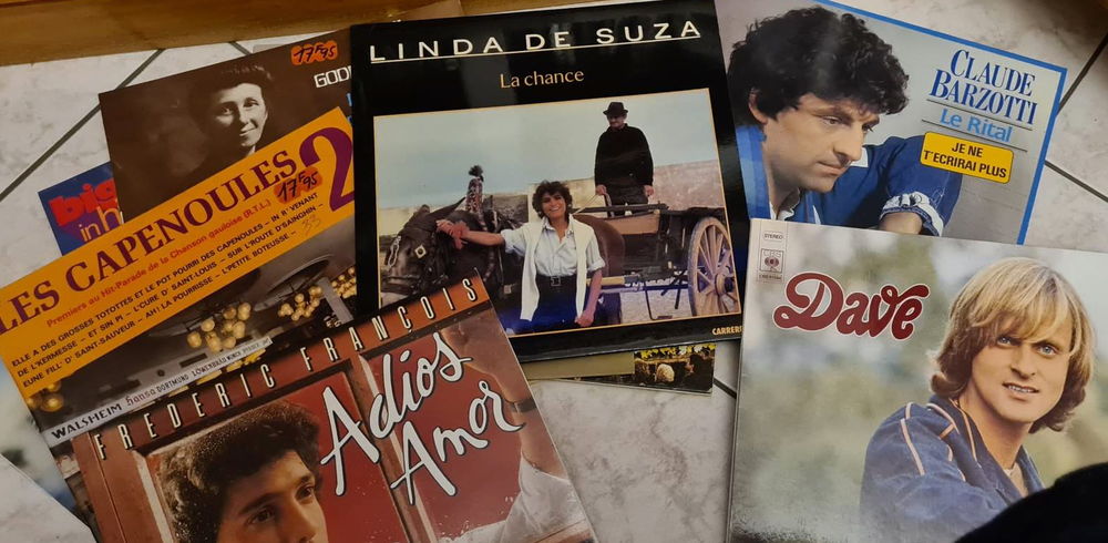 Ensemble de 121 33tours et de 131 45tours soit 252 disques r 150 Houplines (59)