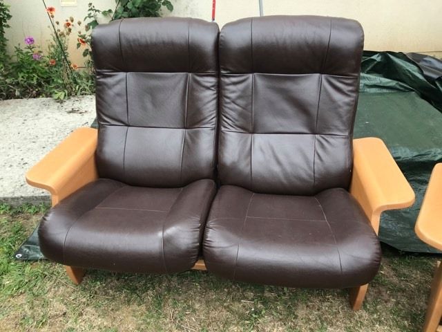 Ensemble banquette + fauteuil design 500 Pontarm� (60)