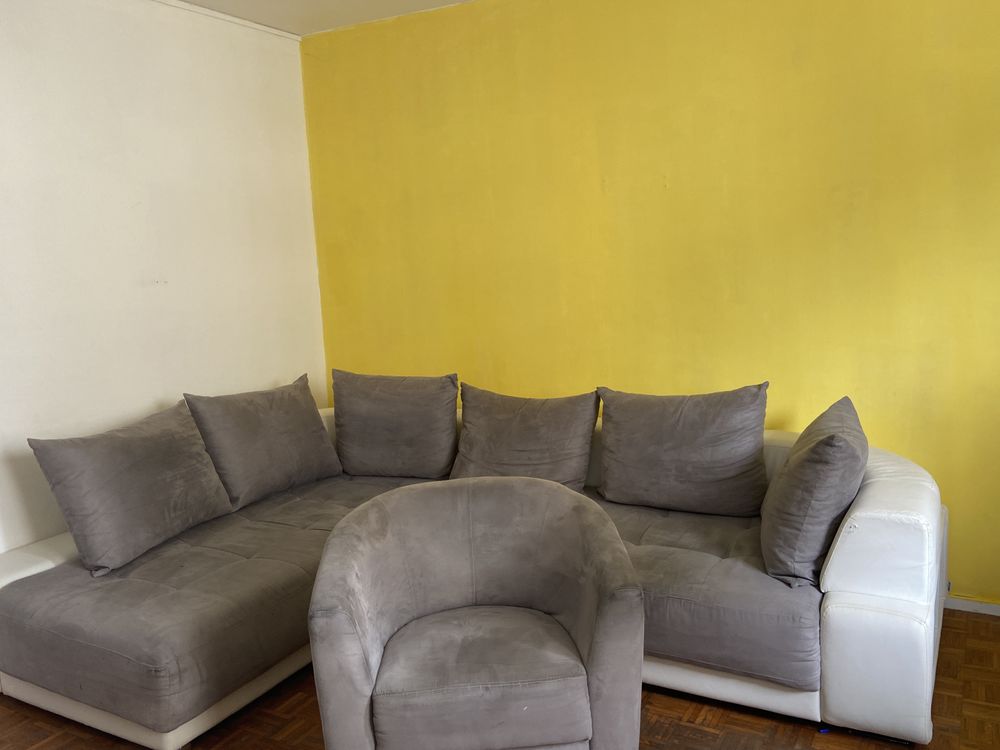 ensemble canap� atlas gris et blanc 400 Lyon 7 (69)