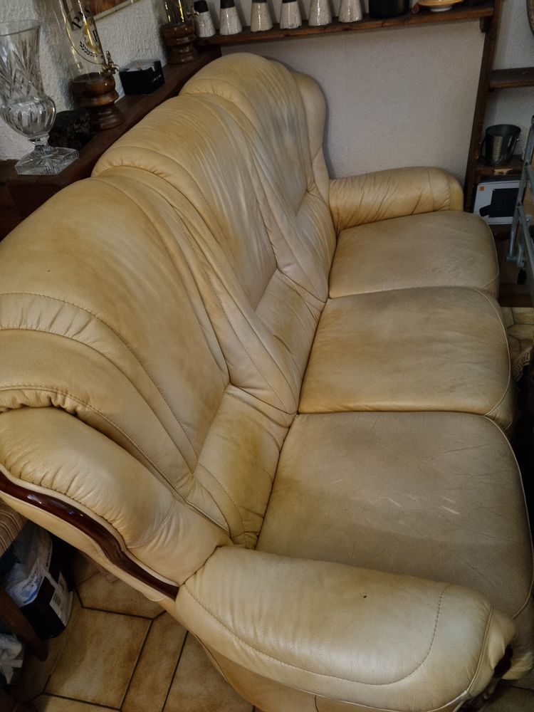 ensemble canap� cuir et 2 fauteuils 0 Jouy-le-Moutier (95)