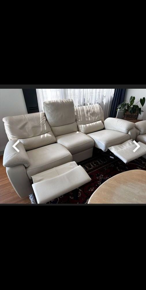 Ensemble Canap�  relax �lectrique  en cuir 600 Lutterbach (68)