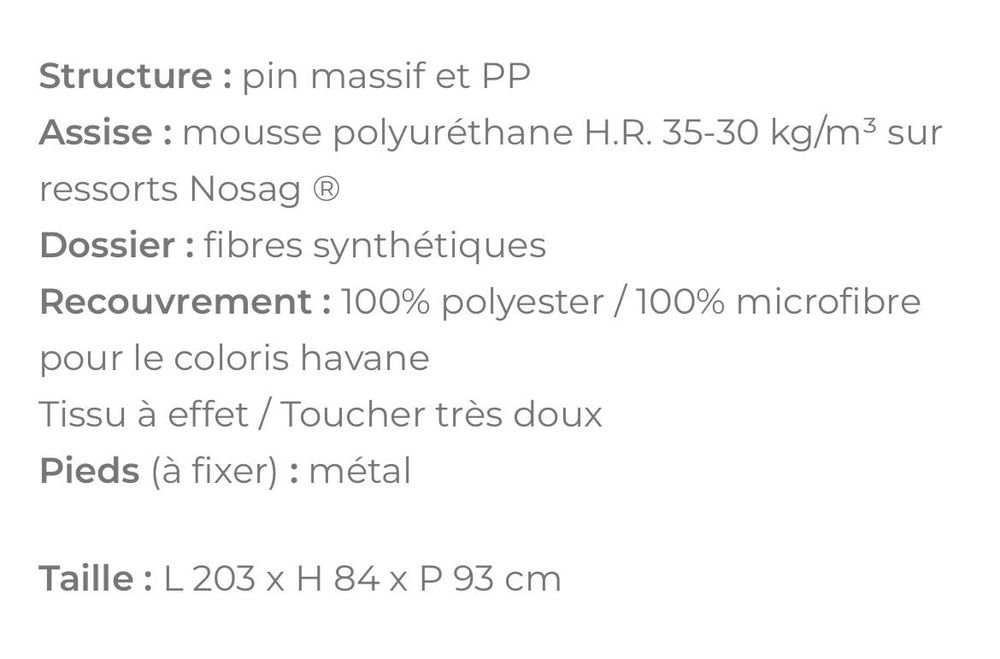 ensemble canap�s 550 Varennes-sur-Seine (77)