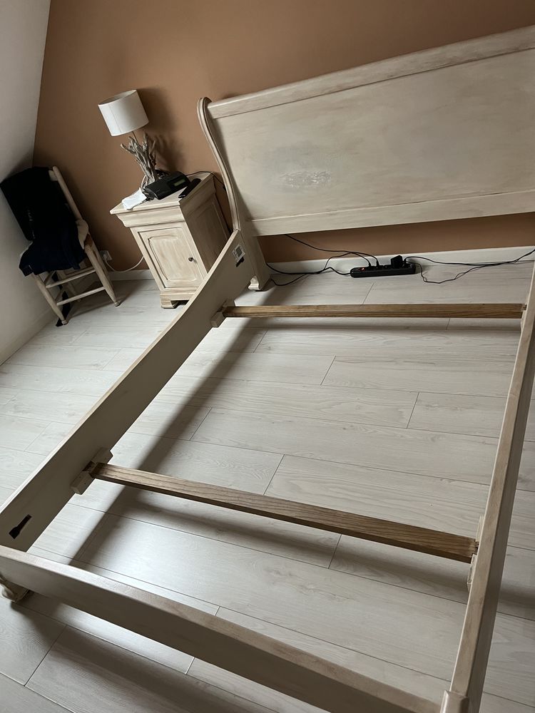 Ensemble lit et deux chevets en ch�ne 150 Saint-Malo-de-Phily (35)