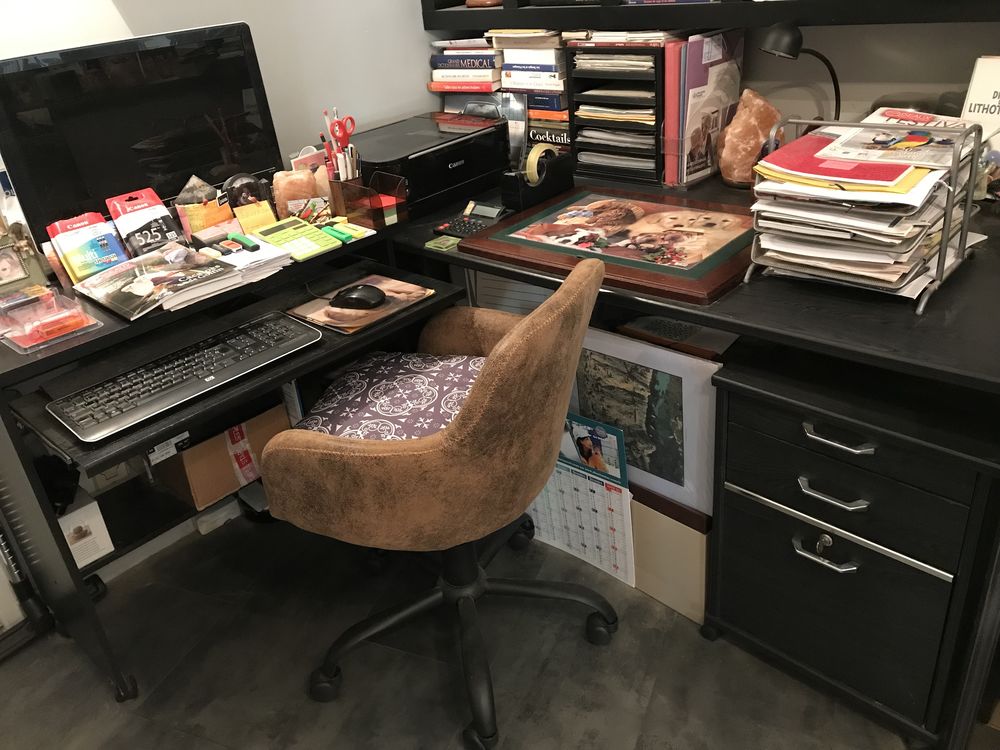 Ensemble grand bureau   classeur   Meuble avec ordinateur 350 Brem-sur-Mer (85)