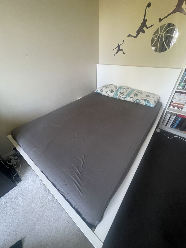 Ensemble lit IKEA MALM 140x200 cm avec matelas HAFSLO ? Tr�s 195 Chatou (78)