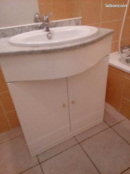 Ensemble lavabo, mitigeur, miroir et meuble salle de bain 70 Saint-Paul-lès-Dax (40)