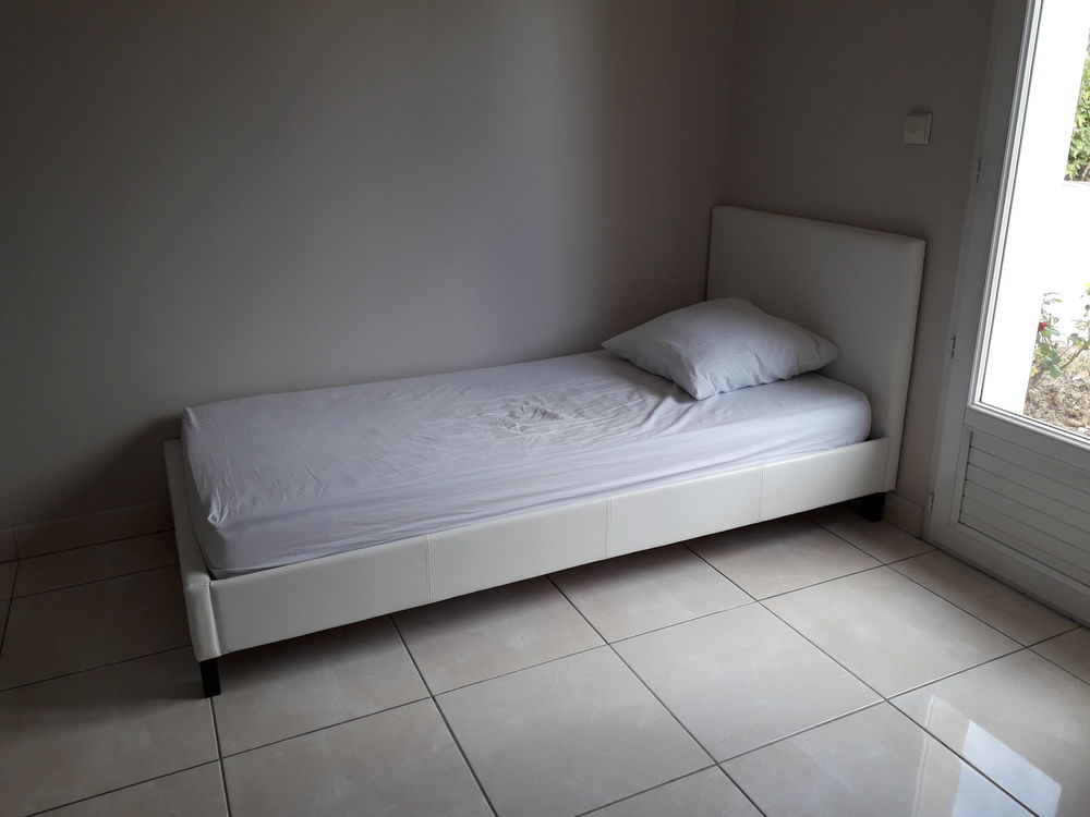 Ensemble Lit 96 x 200 cm + matelas + sommier 200 Saint-Witz (95)