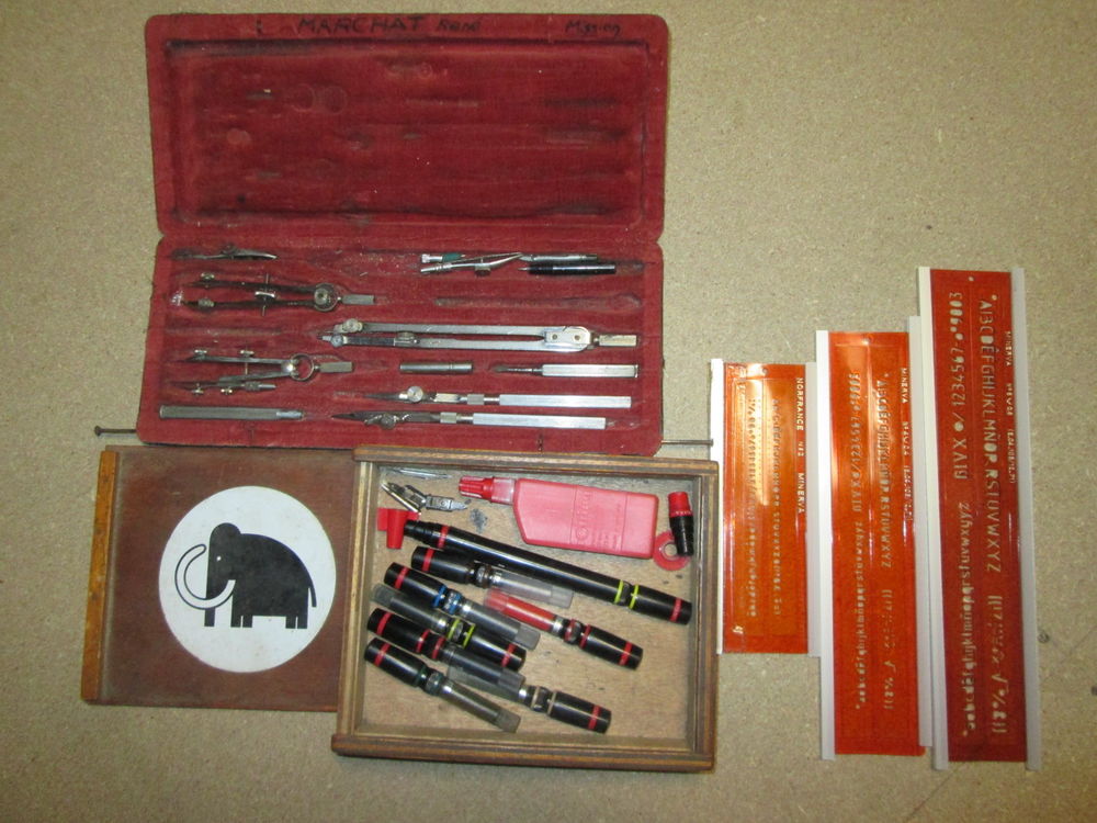 Ensemble mat�riel de dessin industriel 22 Chauriat (63)