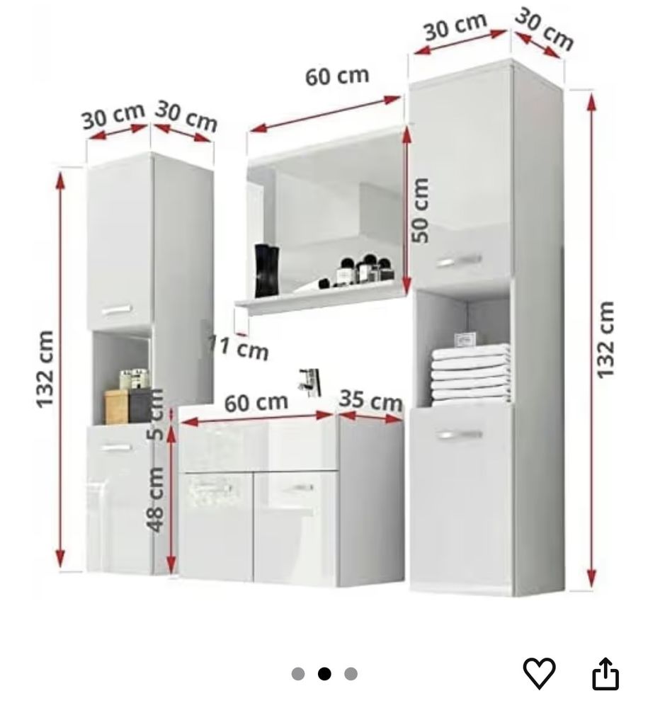 Ensemble meuble salle de bain neuf 350 Auterive (32)