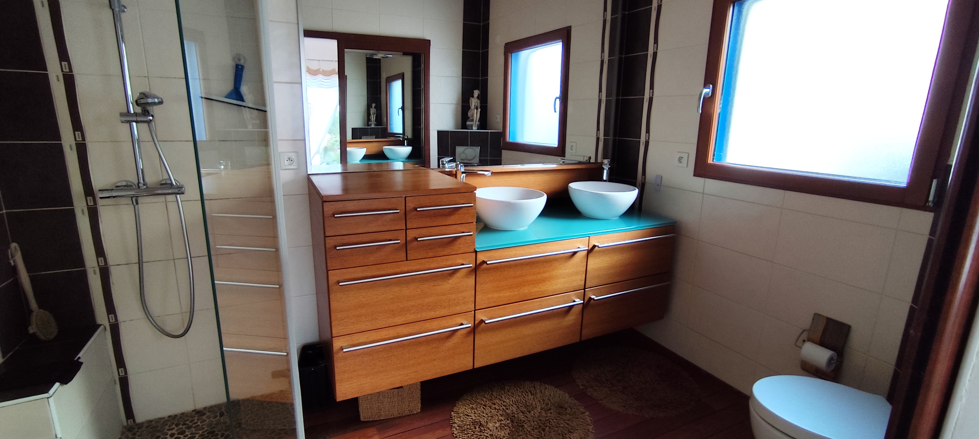 Ensemble meuble et vasques salle de bains 250 Saint-Michel-Chef-Chef (44)