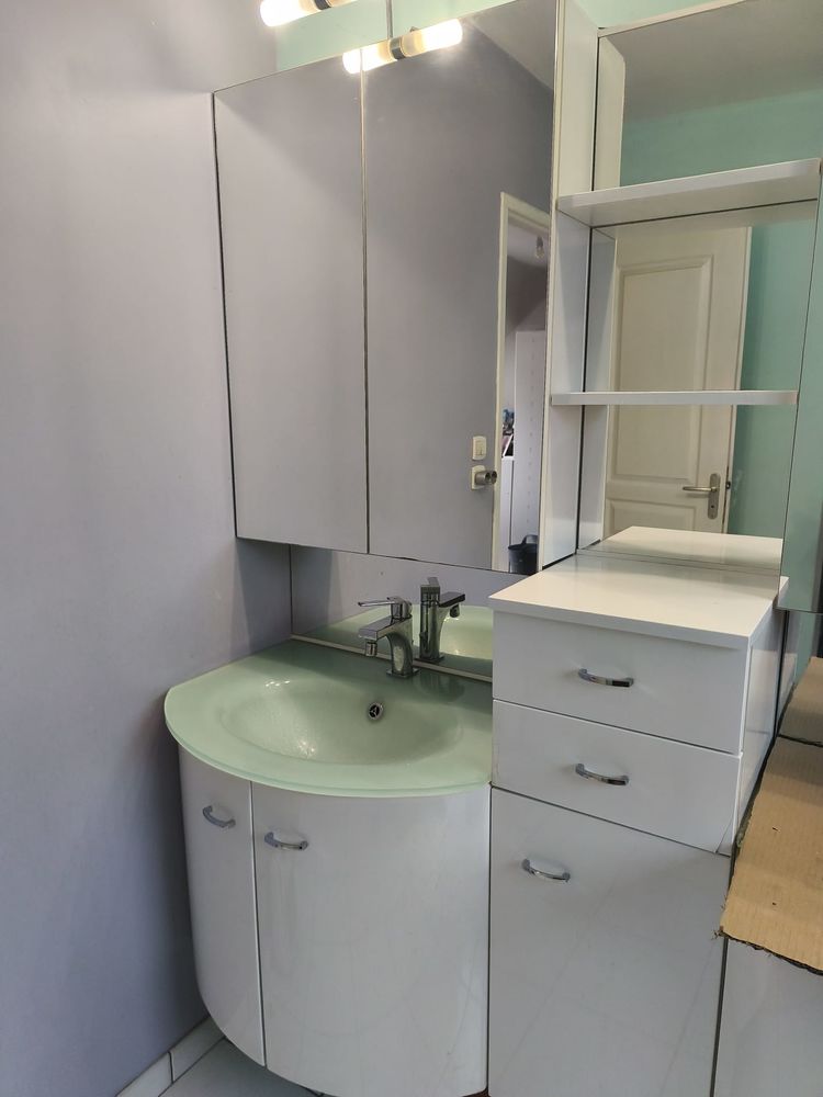 Ensemble meubles salle de bain suspendus 100 Yerville (76)
