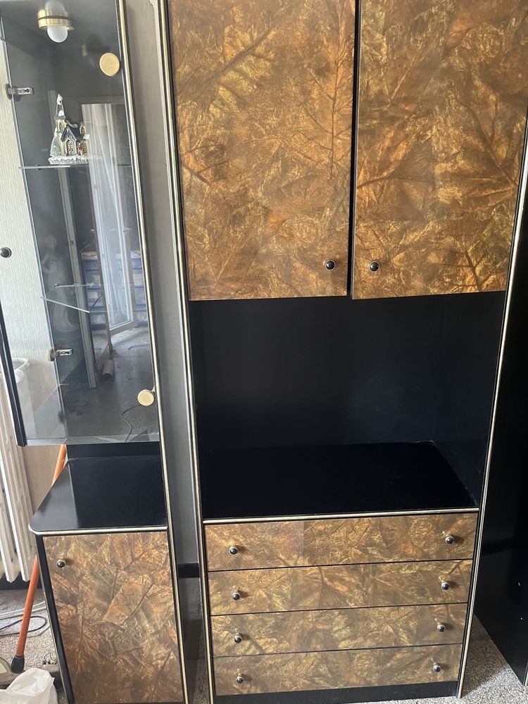 ! Ensemble de meubles de salon noir et marron 100 Marseille 3 (13)