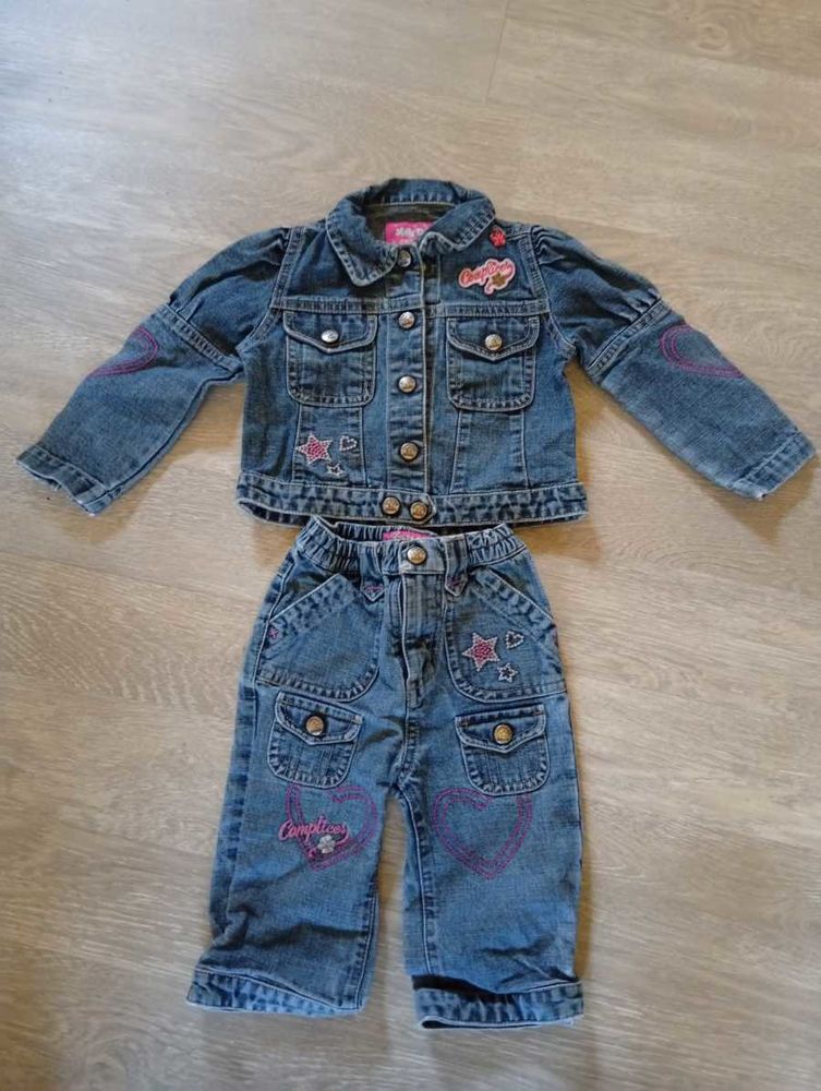 Ensemble pantalon et blouson jean - 12 mois 10 Courdimanche-sur-Essonne (91)