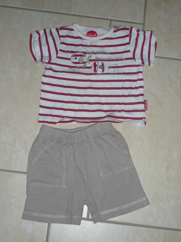 Ensemble 2 pi�ces 3 mois (n�11) 6 Franqueville-Saint-Pierre (76)