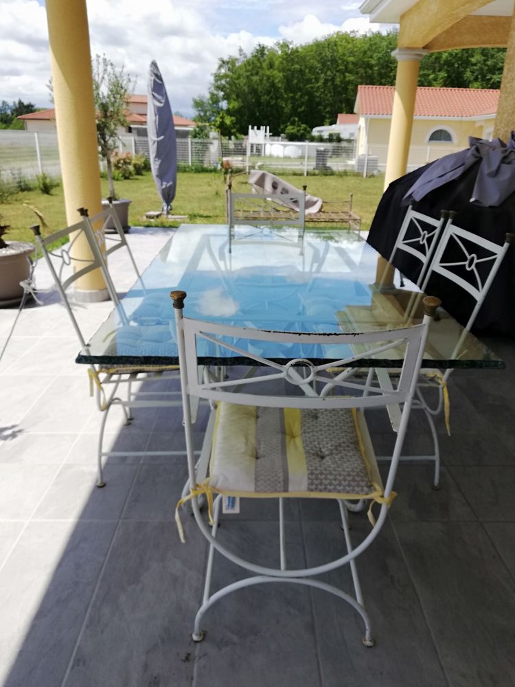 Ensemble Salle � manger en fer forg� 250 Poncins (42)