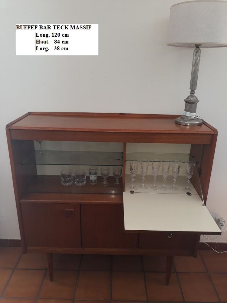 Ensemble salle a manger teck massif 2000 Venelles (13)