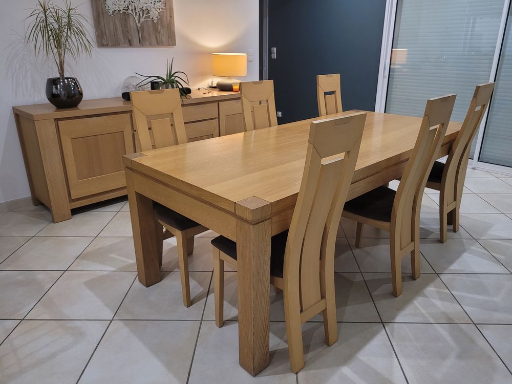 ENSEMBLE SALLE A MANGER / ENFILADE CH�NE NATUREL ET PLACAGE 2000 Pontonx-sur-l'Adour (40)