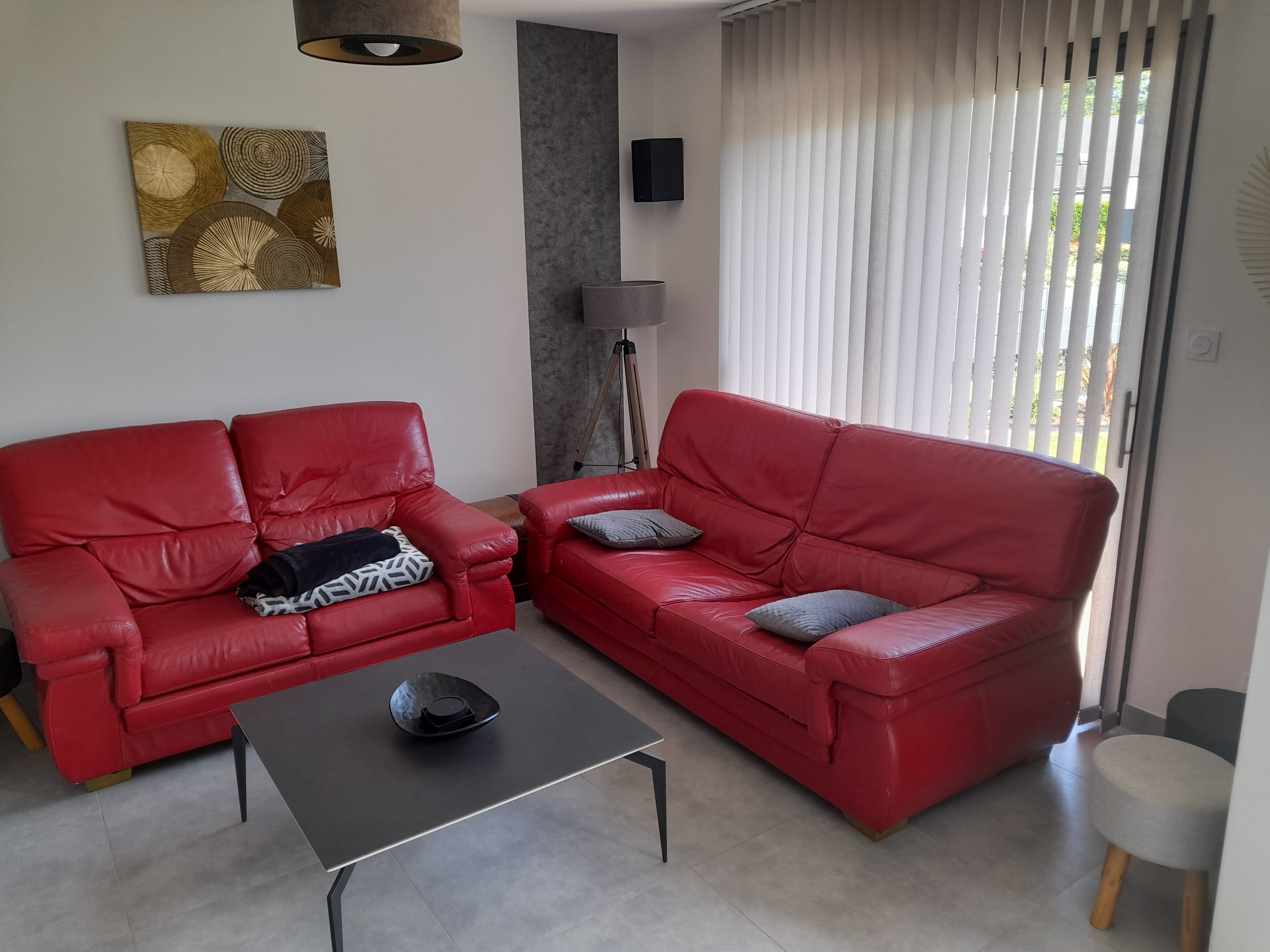 Ensemble salon en cuir de buffle 150 Sulniac (56)