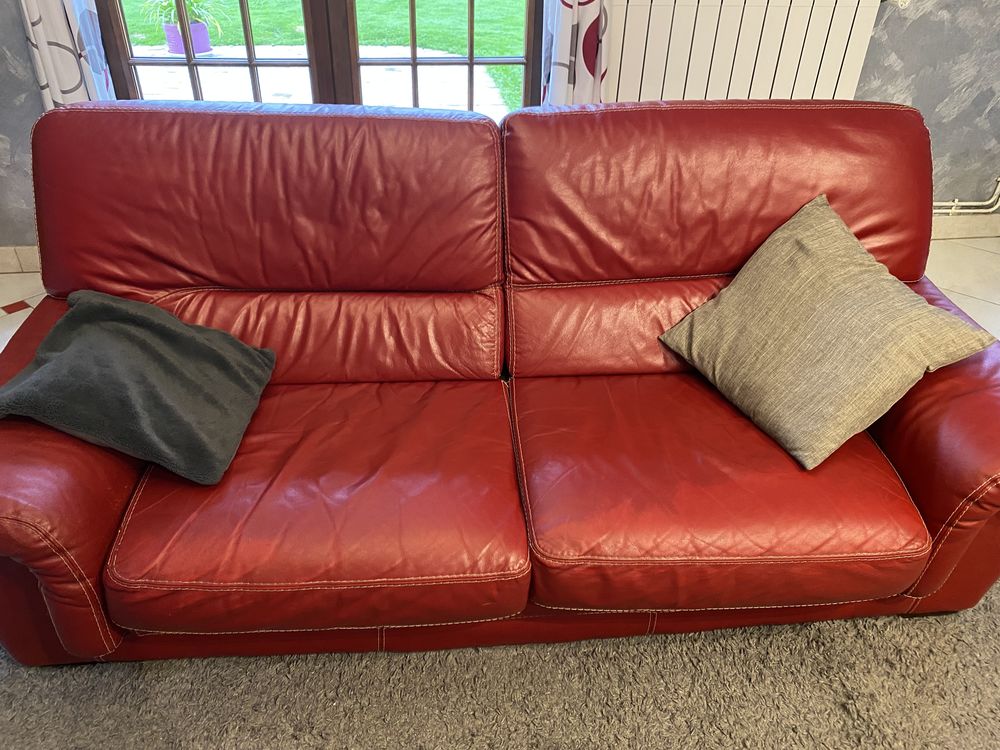 Ensemble salon cuir 300 N�ville (76)