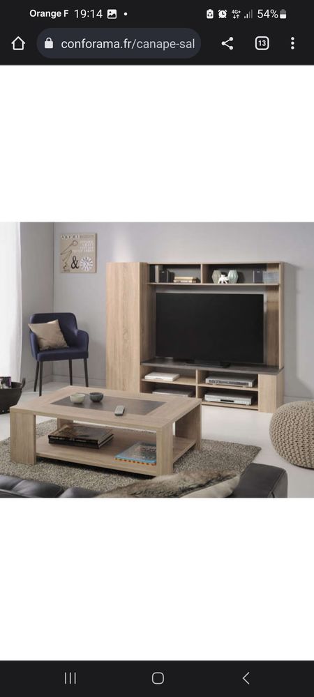 Ensemble salon meuble tv +table 250 Pierre-B�nite (69)