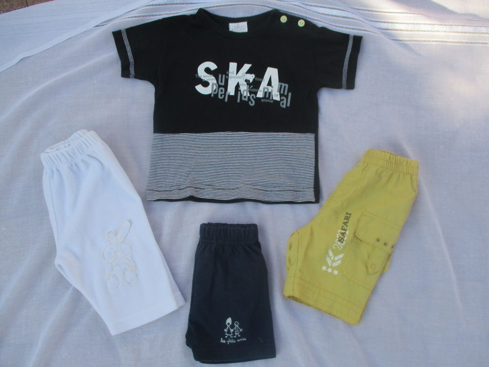 Ensemble: Short, Bermuda, Pantalon et Tee-shirt Taille 3Mois 11 La Fert�-Alais (91)