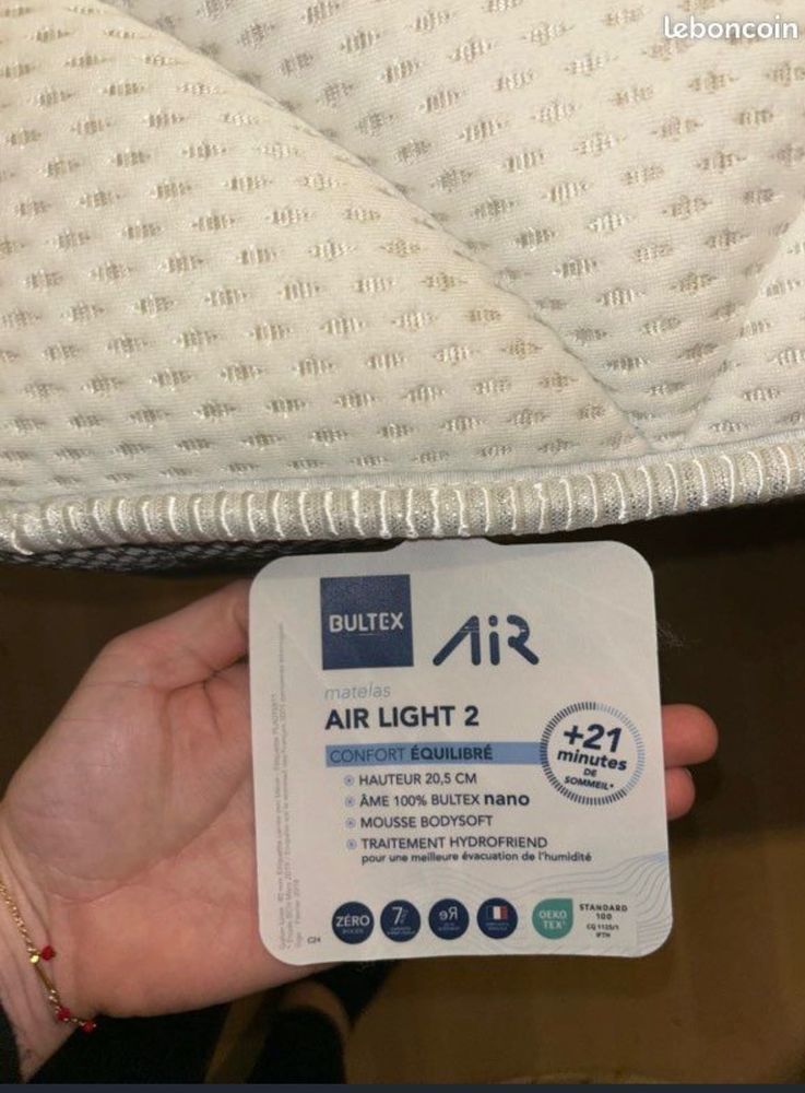 Ensemble Lit/Sommier/Matelas BULTEX 600 Vannes (56)