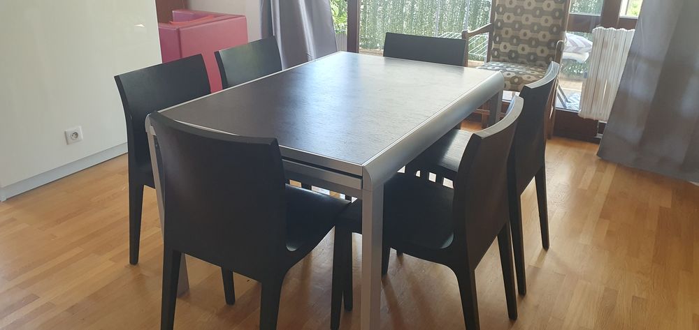 Ensemble table extensible + 6 chaises + console basse CINNA 600 Lyon 4 (69)