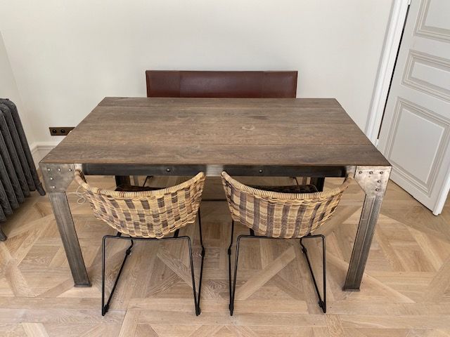 ensemble table industrielle + chaises + banc 500 Paris 3 (75)