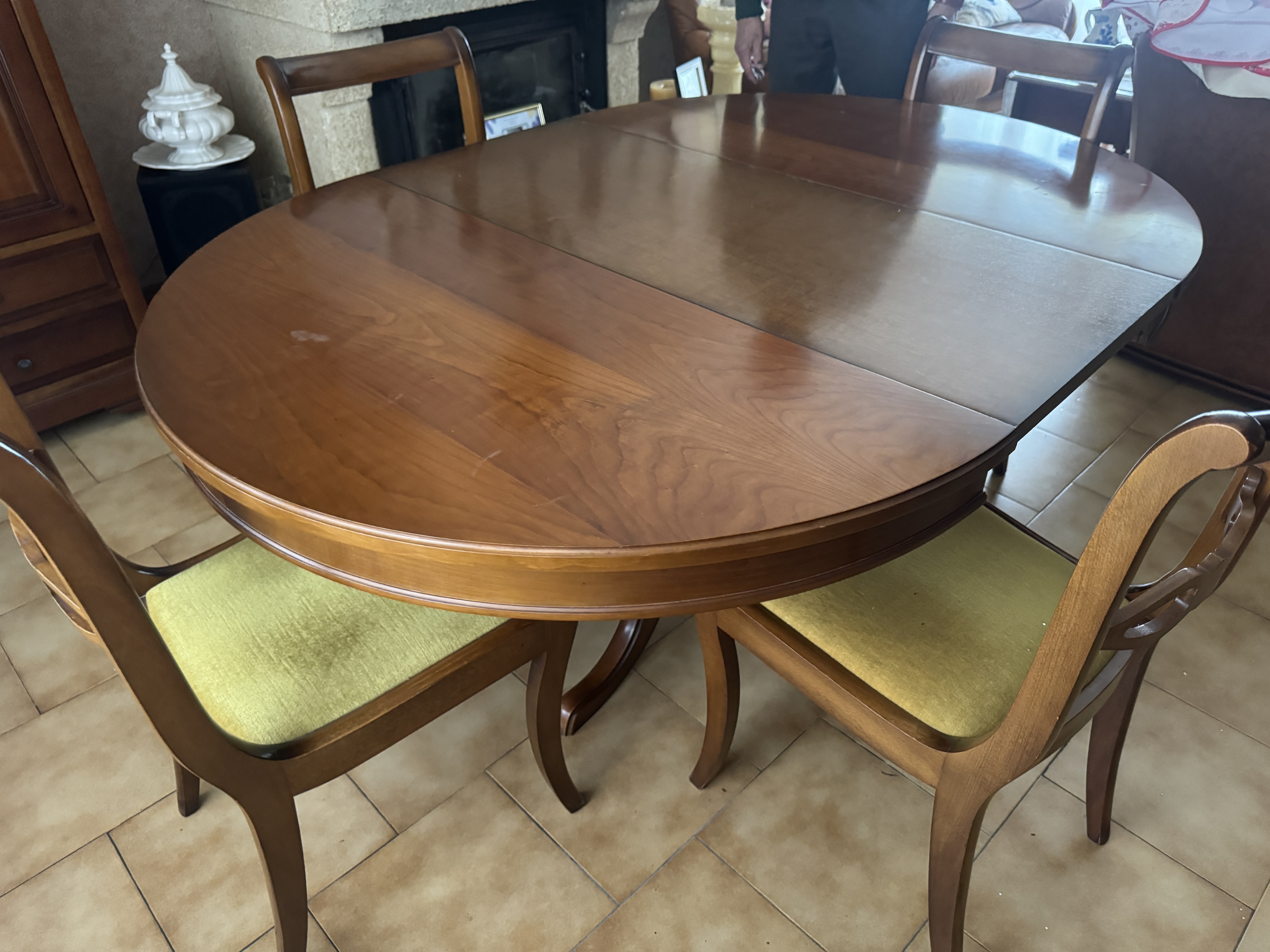 Ensemble Table Salle � Manger en Merisier + 6 Chaises - Diam 300 Rochefort (17)