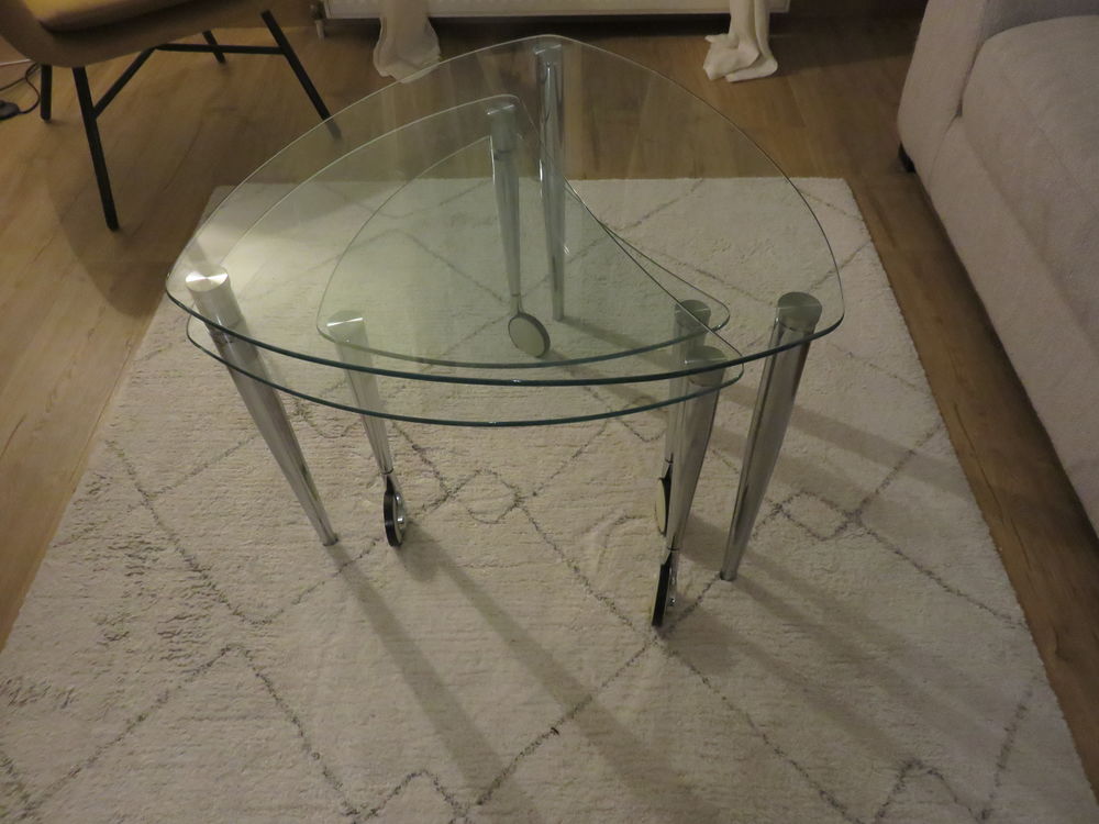 Ensemble 3 tables gigognes inox-verre tremp� transparent
0 Lagny-sur-Marne (77)