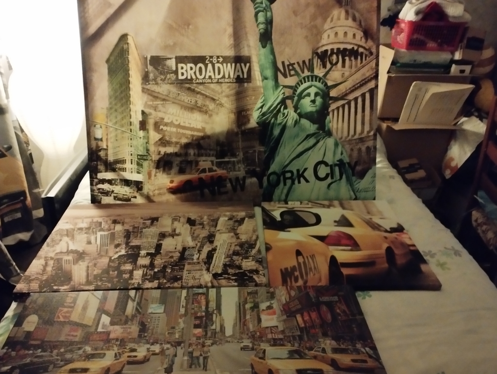 Ensemble de 4 Toiles D�coratives New York City 30 Sartrouville (78)