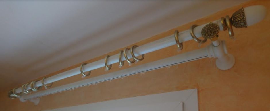 Ensemble tringles � rideaux, bois et laiton massif 12 Magnanville (78)