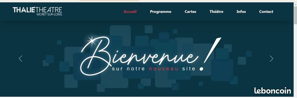 2 ENTREES THALIE THEATRE A MORET 77250 18 Veneux-les-Sablons (77)