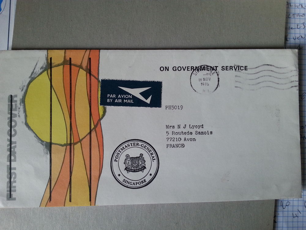 Enveloppe 1 JOUR - N� 1842
0 Grues (85)