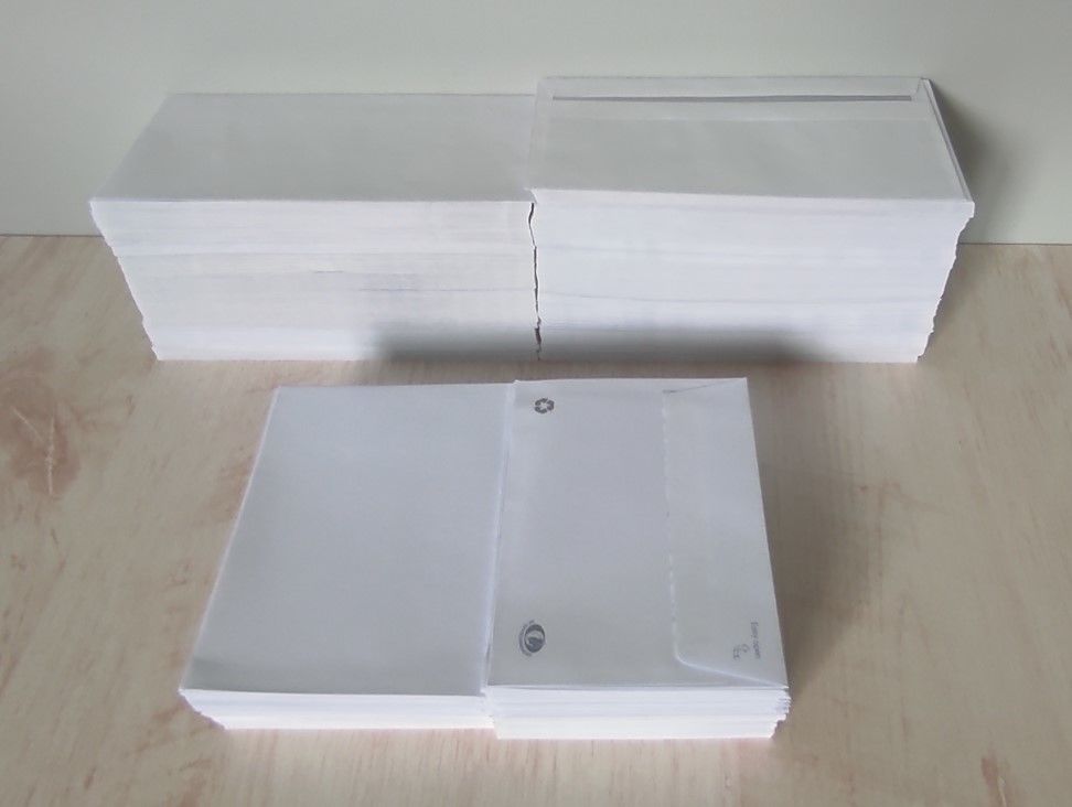 Enveloppes blanches NEUVES (10 � le lot de 344) 10 Metz (57)