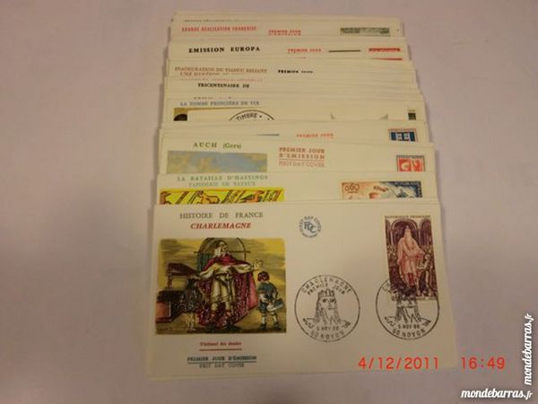 lot enveloppes premier jour FDC 1966   p12 27 Gr�zieu-la-Varenne (69)