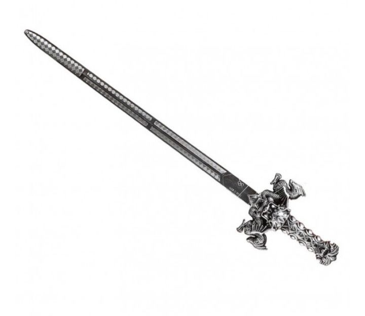 Ep�e guerrier des dragons en plastique 3 Sainte-Gemme-Moronval (28)