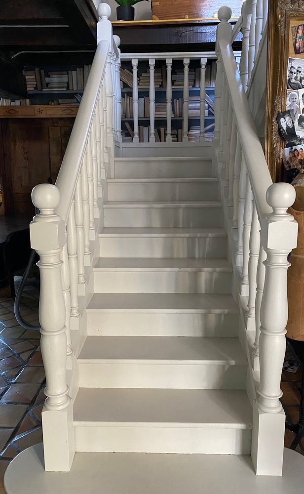 escalier bois massif chene double quart tournant 2000 Bouges-le-Ch�teau (36)