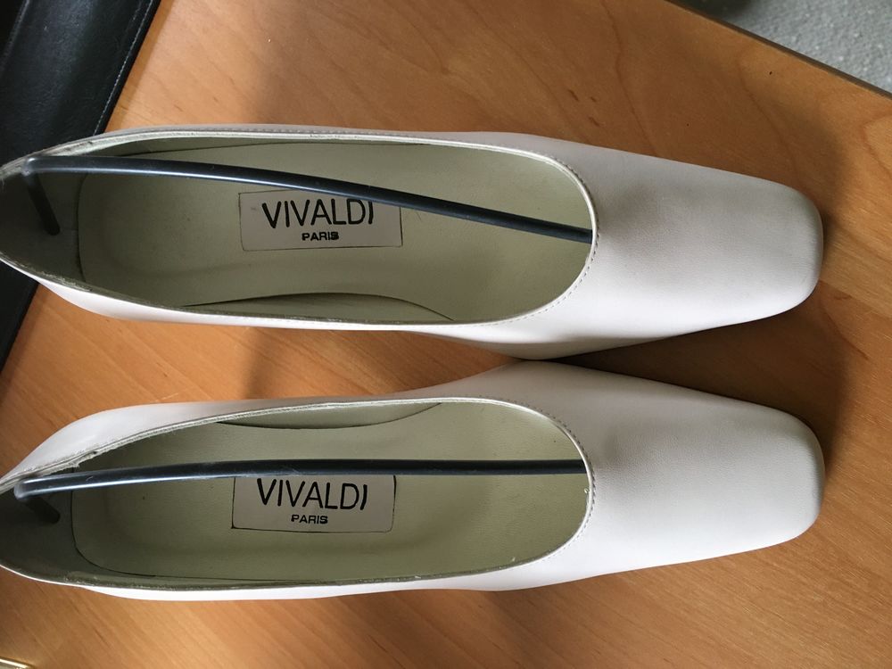 Escarpins cuir cr�me Vivaldi Taille 37 25 Ch�tenoy (45)