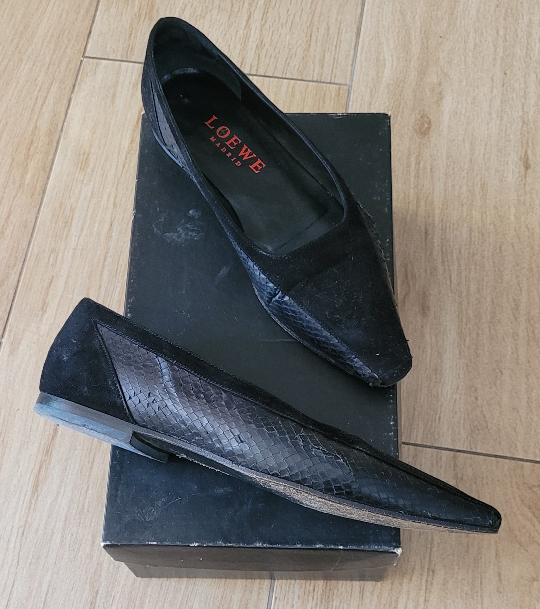 Escarpins cuir et daim noirs Loewe T37 EU 30 Bordeaux (33)