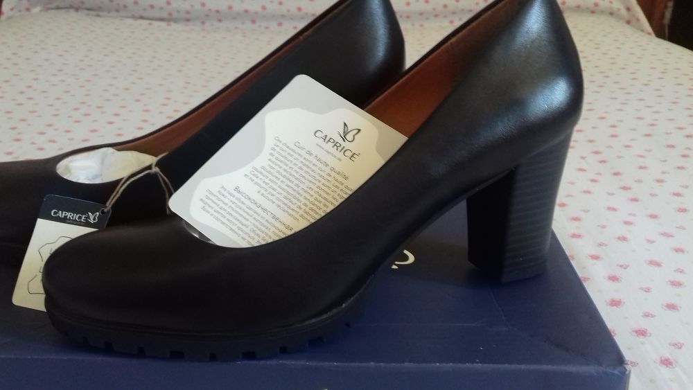 Escarpins cuir noir 50 Tourlaville (50)